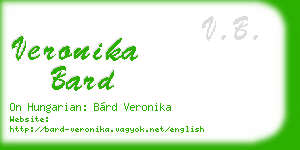 veronika bard business card